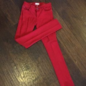 DL 1961 red denim
